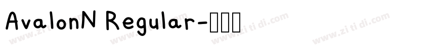 AvalonN Regular字体转换